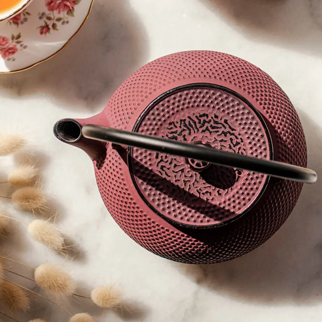 Cast Iron Teapot - Red (800ml) - Image 3