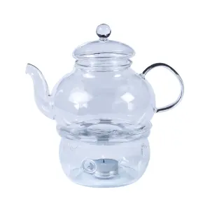 Glass Teapot and Burner (800ml)