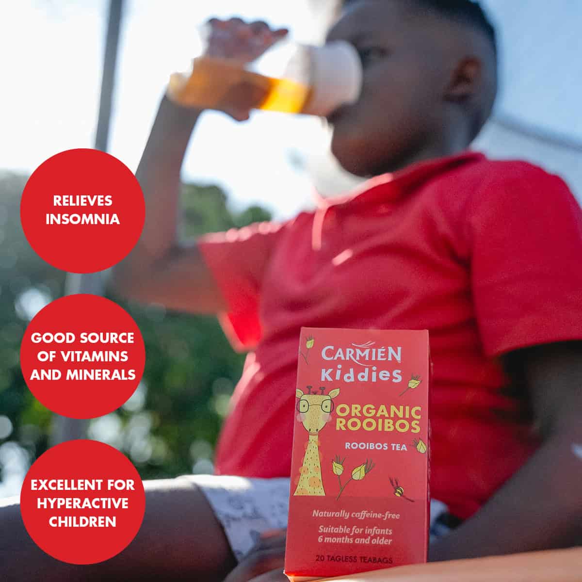 Kiddies Pure Organic Rooibos Tea (20 Teabags) - Image 7
