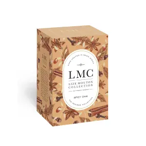 Rich aromatic South African Carmién Tea spice chai pyramid tea bags from the LMC collection, crafted with traditional rooibos, cinnamon, and spices for a warm, flavorful tea experience.