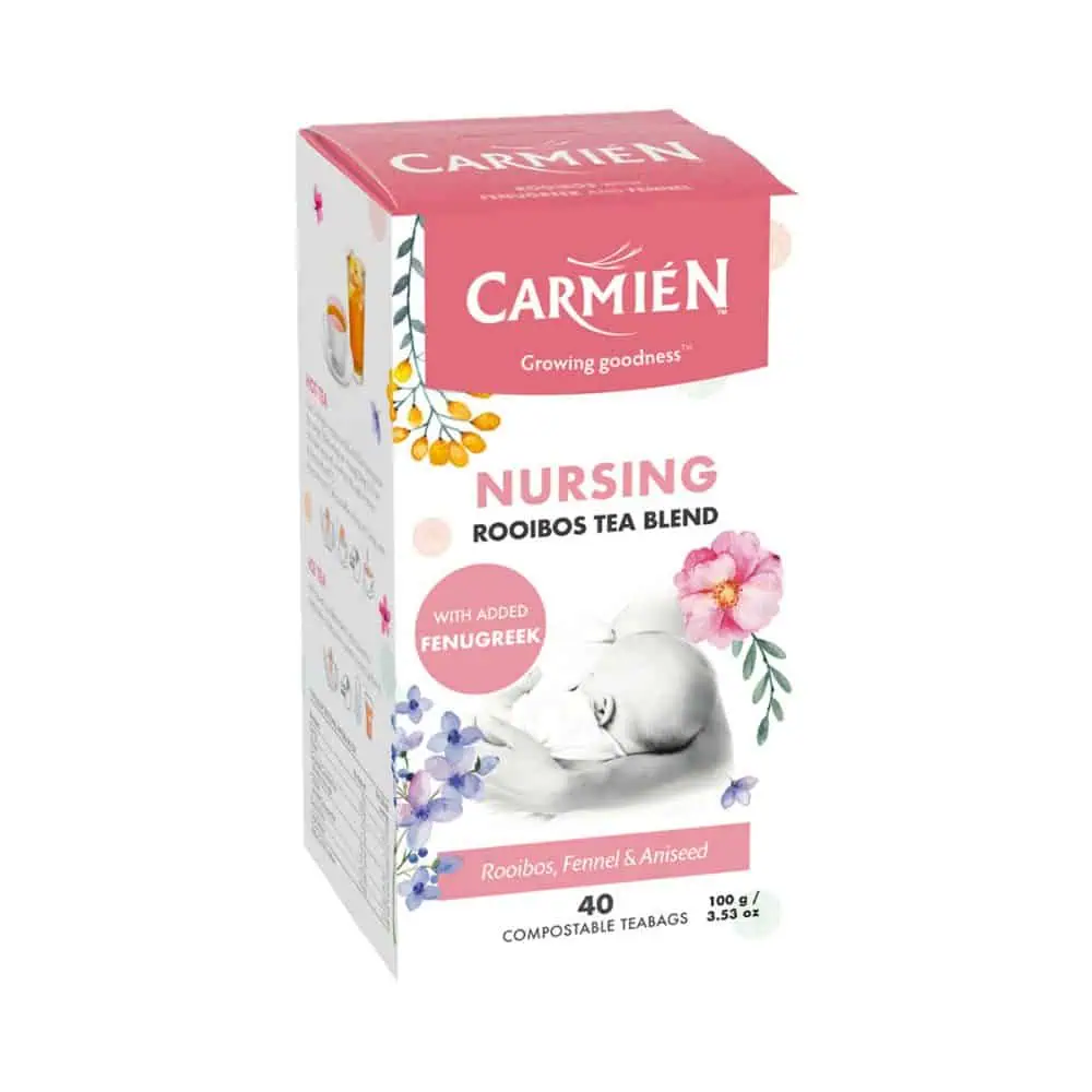 Nursing Tea with Fenugreek & Fennel for Breastfeeding Support.