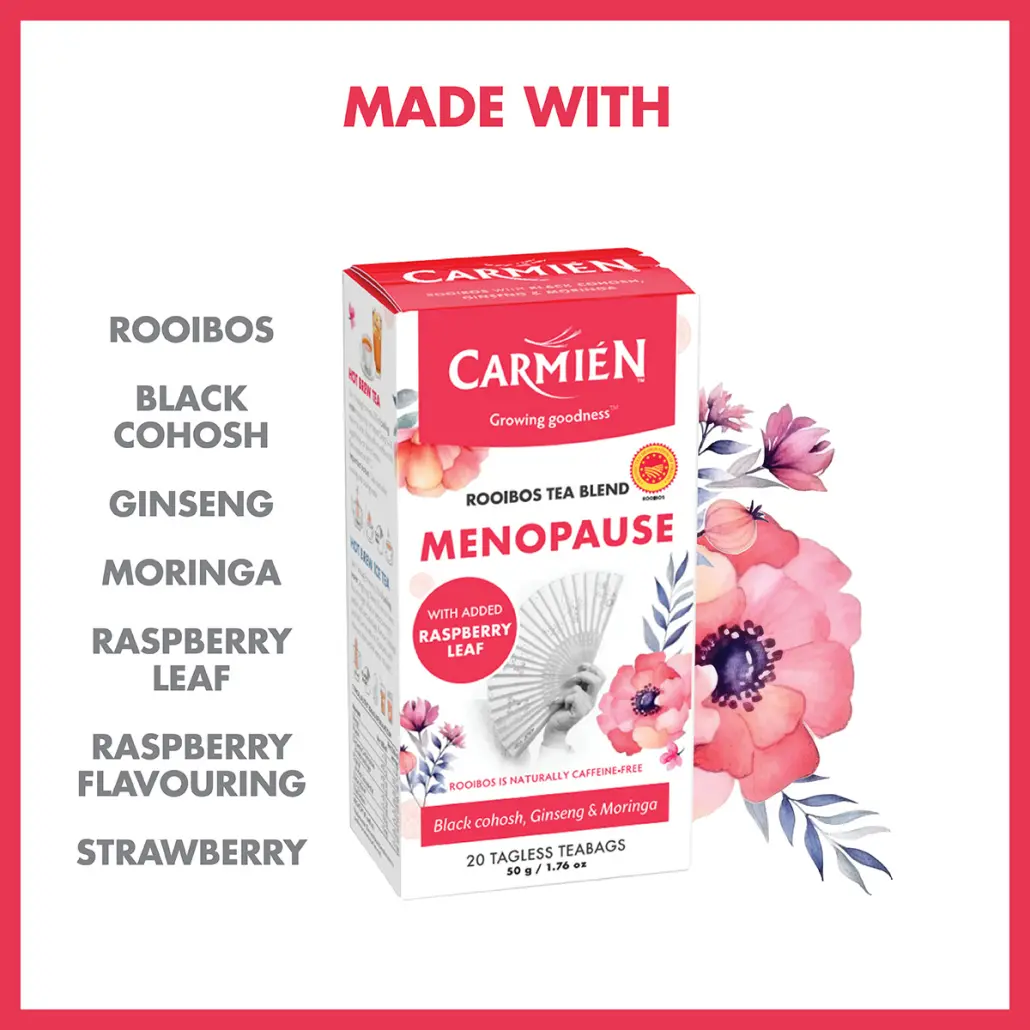 Carmién Menopause with Raspberry Leaf (20 Teabags) - Image 5