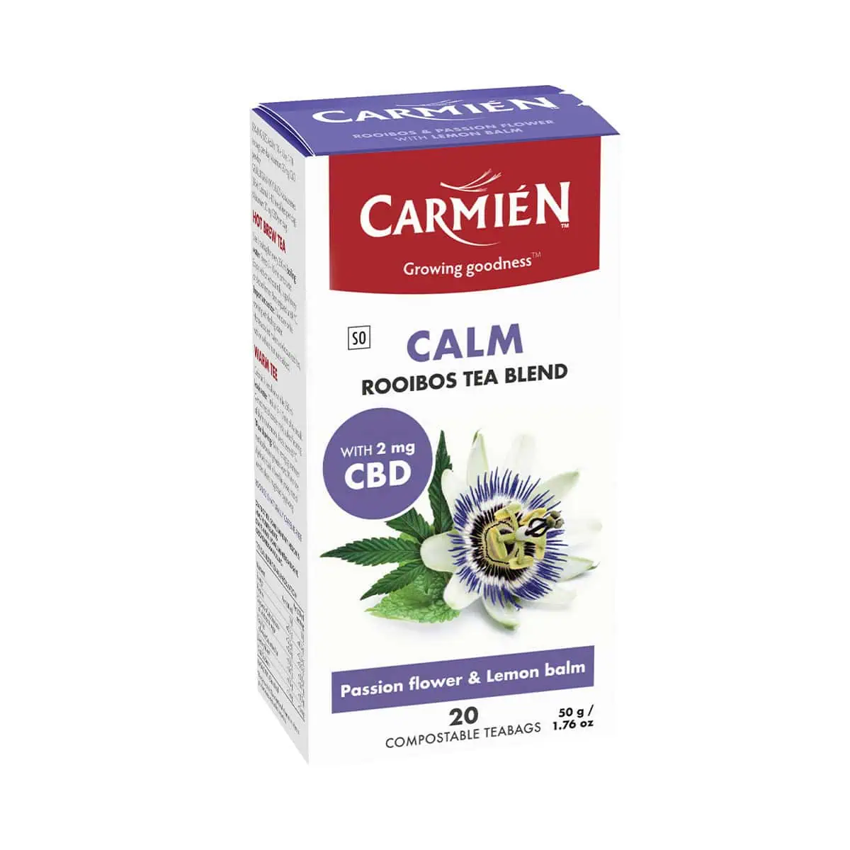 Relaxing CBD & Passionflower Rooibos Tea for Stress Relief.