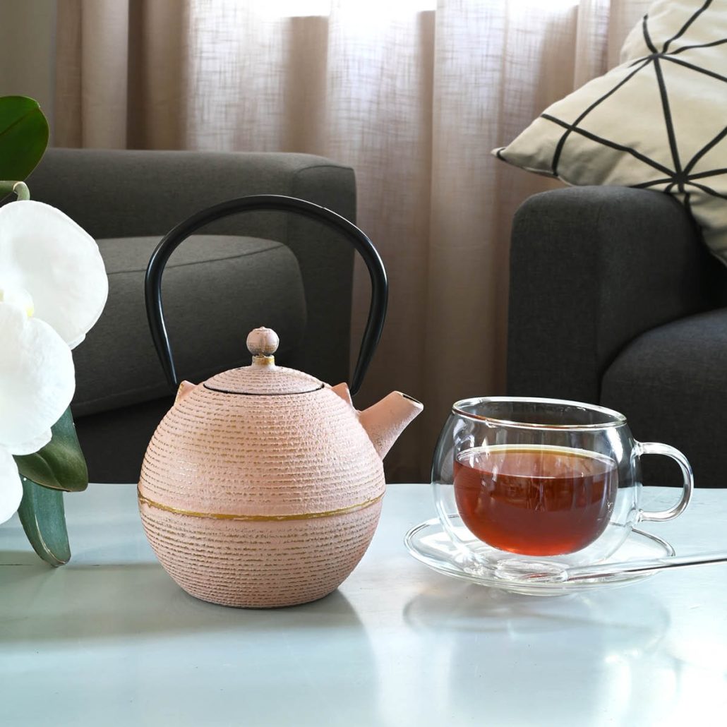 Cast Iron Teapot - Light Terracotta (700ml) - Image 2