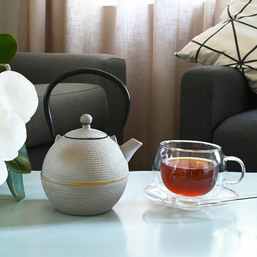 Cast Iron Teapot - Warm Grey (700ml) - Image 2