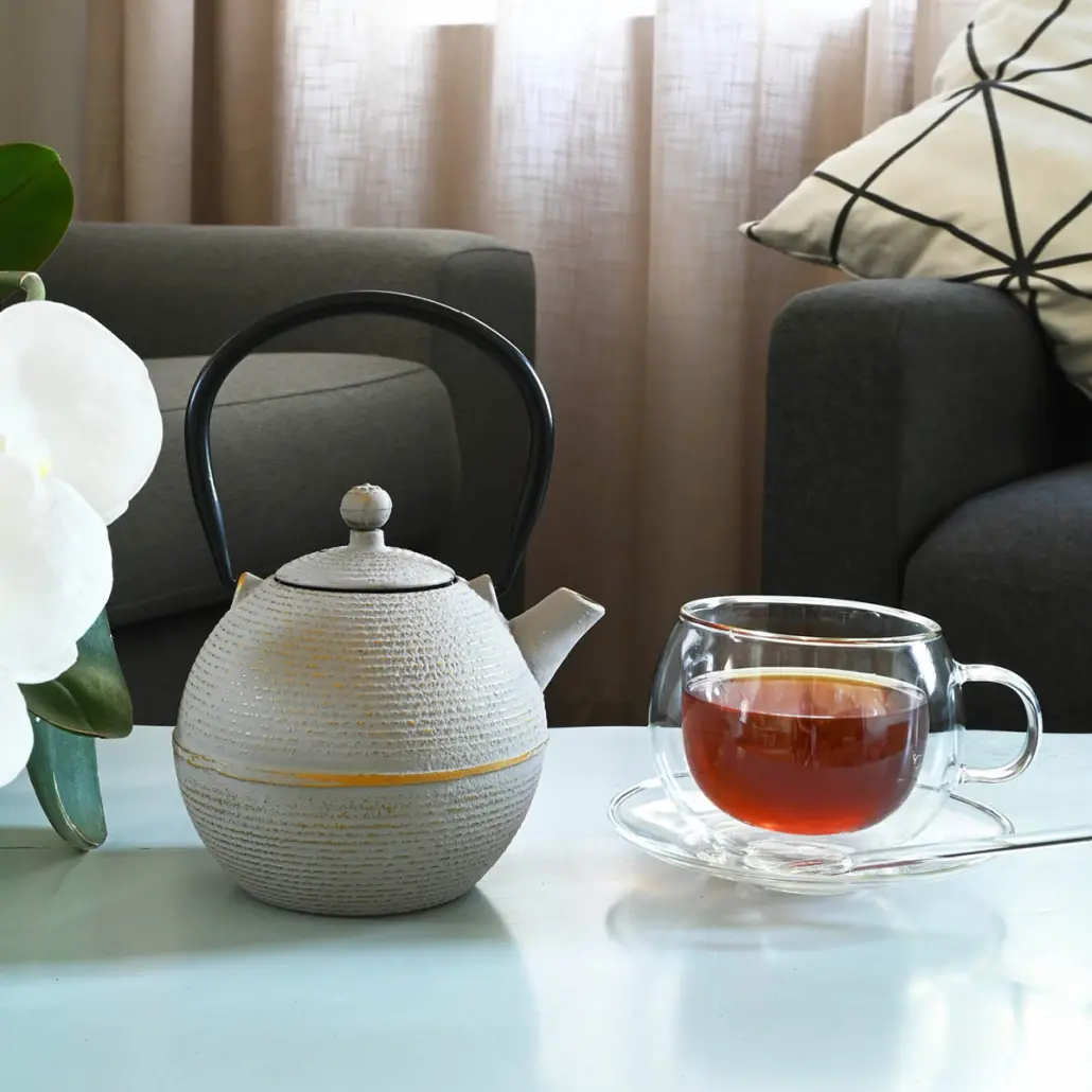 Cast Iron Teapot - Warm Grey (700ml) - Image 2