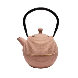 Cast Iron Teapot - Light Terracotta (700ml)