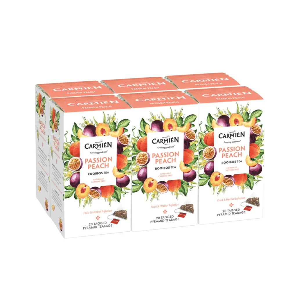 Passion Peach Multi-Pack (6 x 20 Pyramid Teabags)