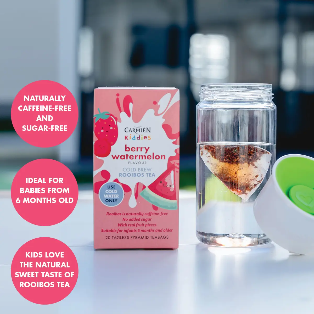 Berry Watermelon Kiddies Cold Brew Tea (20 Teabags) - Image 6