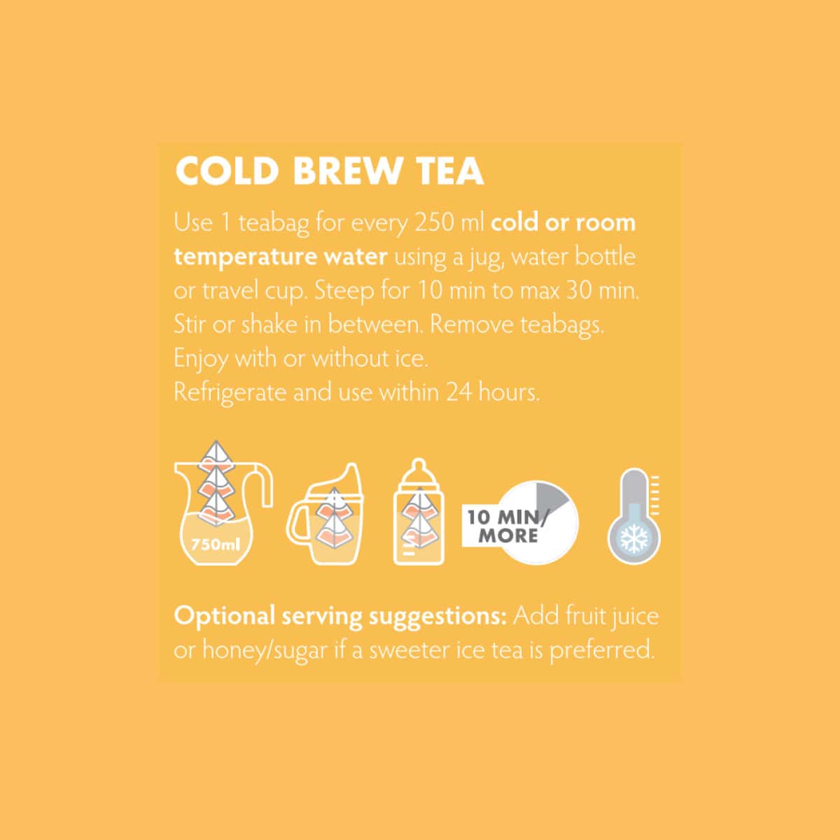 Peachy Peach Kiddies Cold Brew Tea (20 Teabags) - Image 6