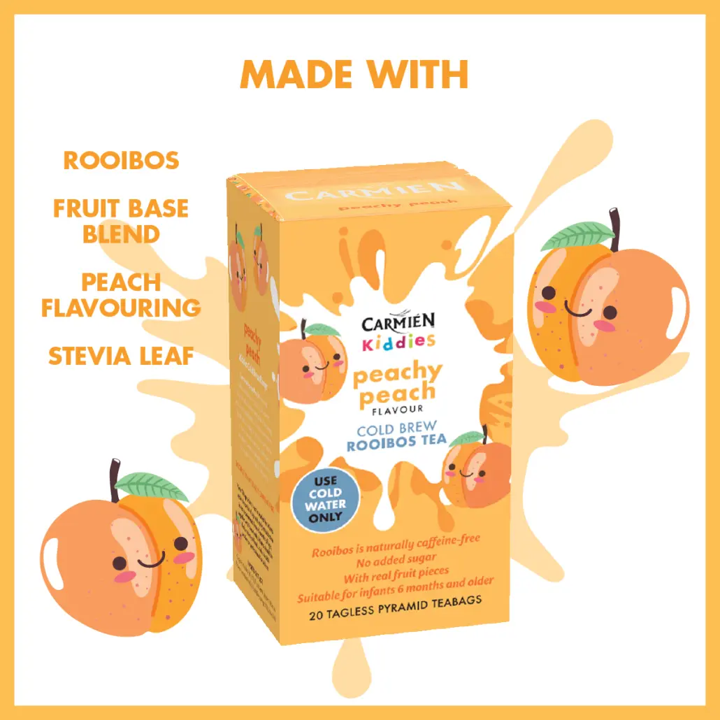Peachy Peach Kiddies Cold Brew Tea Multi-Pack (6 x 20 Teabags) - Image 9