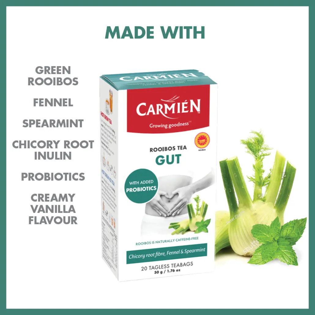Gut with Probiotics and Chicory Root Fibre (20 Teabags) - Image 2