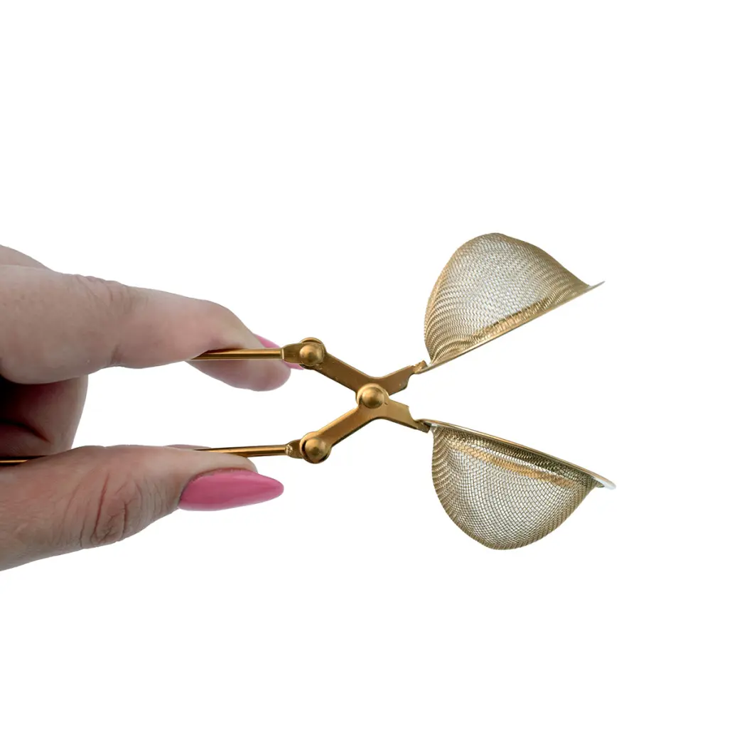 Loose Leaf Tea Strainer (Gold) - Image 2