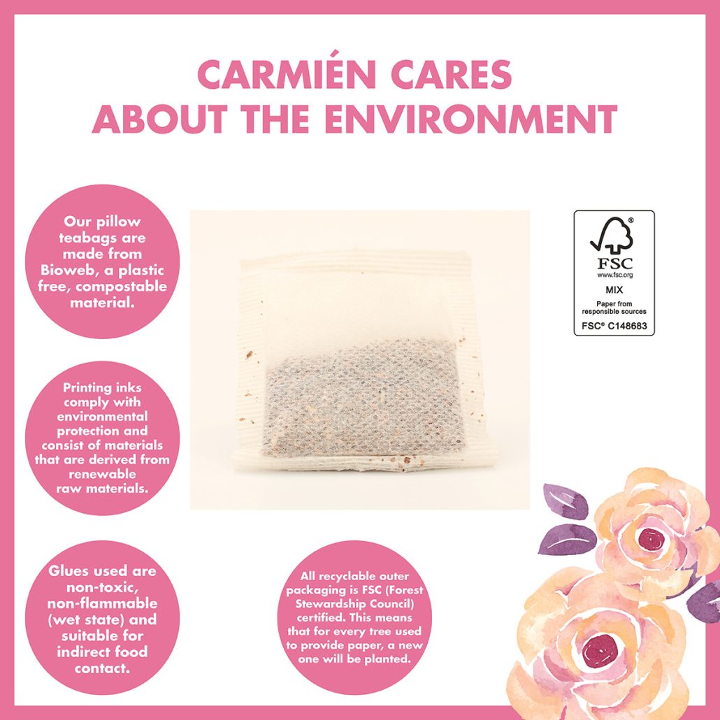 Carmién Fruitful with Raspberry Leaf (20 Teabags) - Image 9