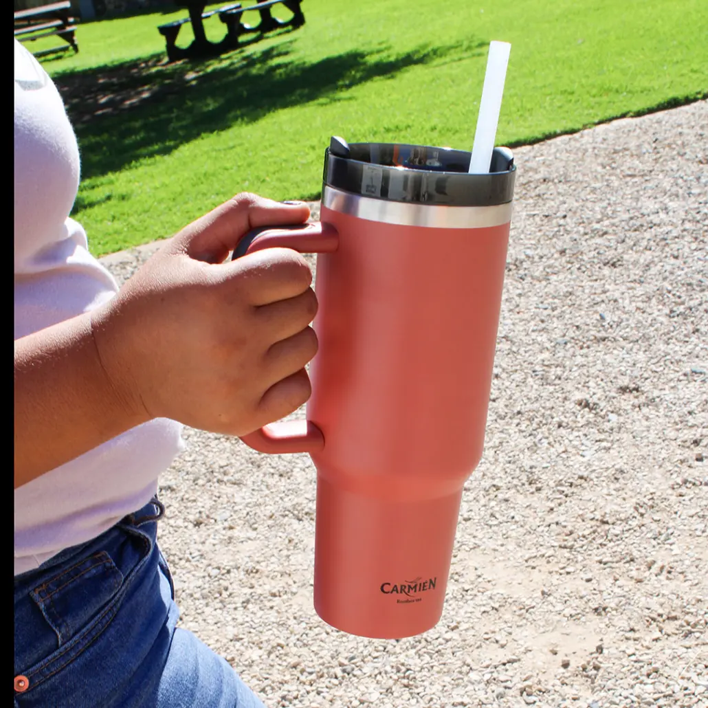 Carmién Quencher Travel Flask - Red (1000ml) - Image 2