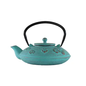 Cast Iron Teapot - Cyan (800ml)