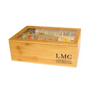 Lize Mouton Collection Bamboo Tea Tray for displaying and serving envelope teas